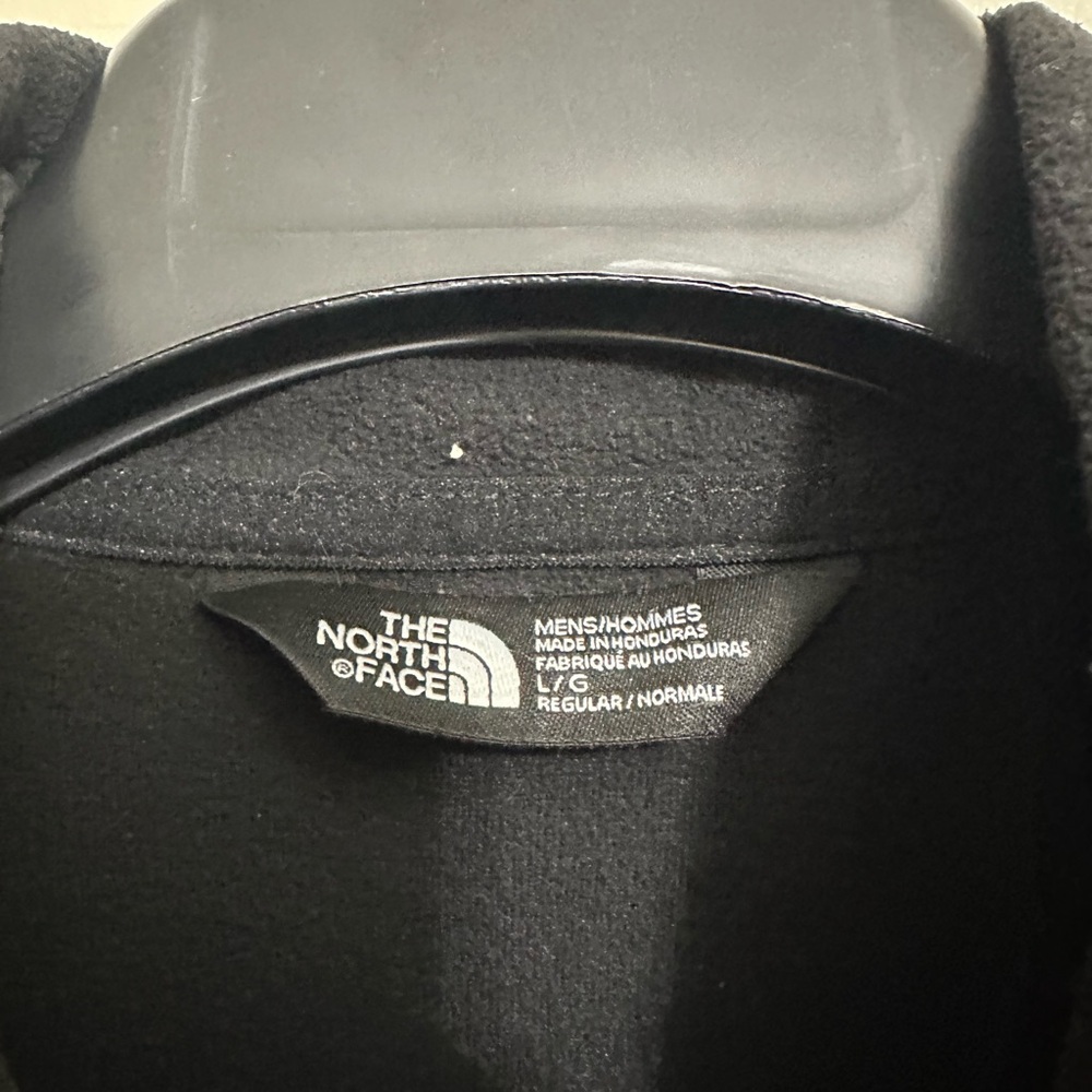 Men’s The North Face Black Fleece Pullover with partial zipper size L - Picture 2 of 2